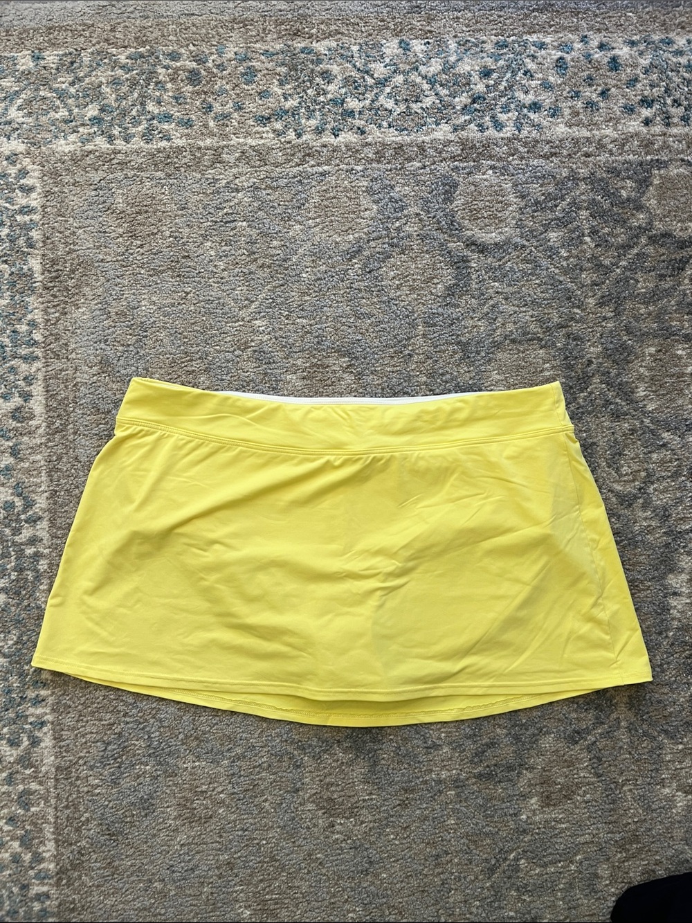 Lands' End Bright Yellow Swim Skirt